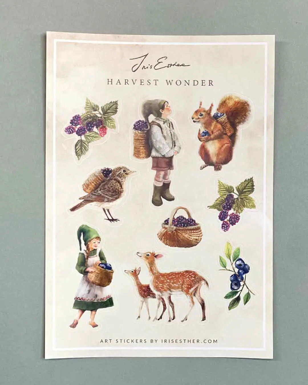 Stickervel Harvest Wonder - Iris Esther