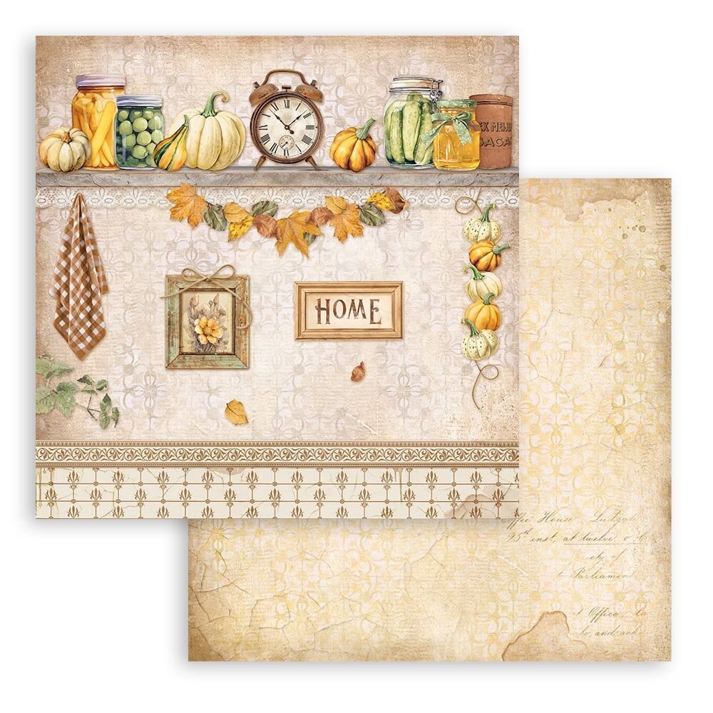 Scrapbook papier 20,3x20,3 cm Golden Harmony - Stamperia