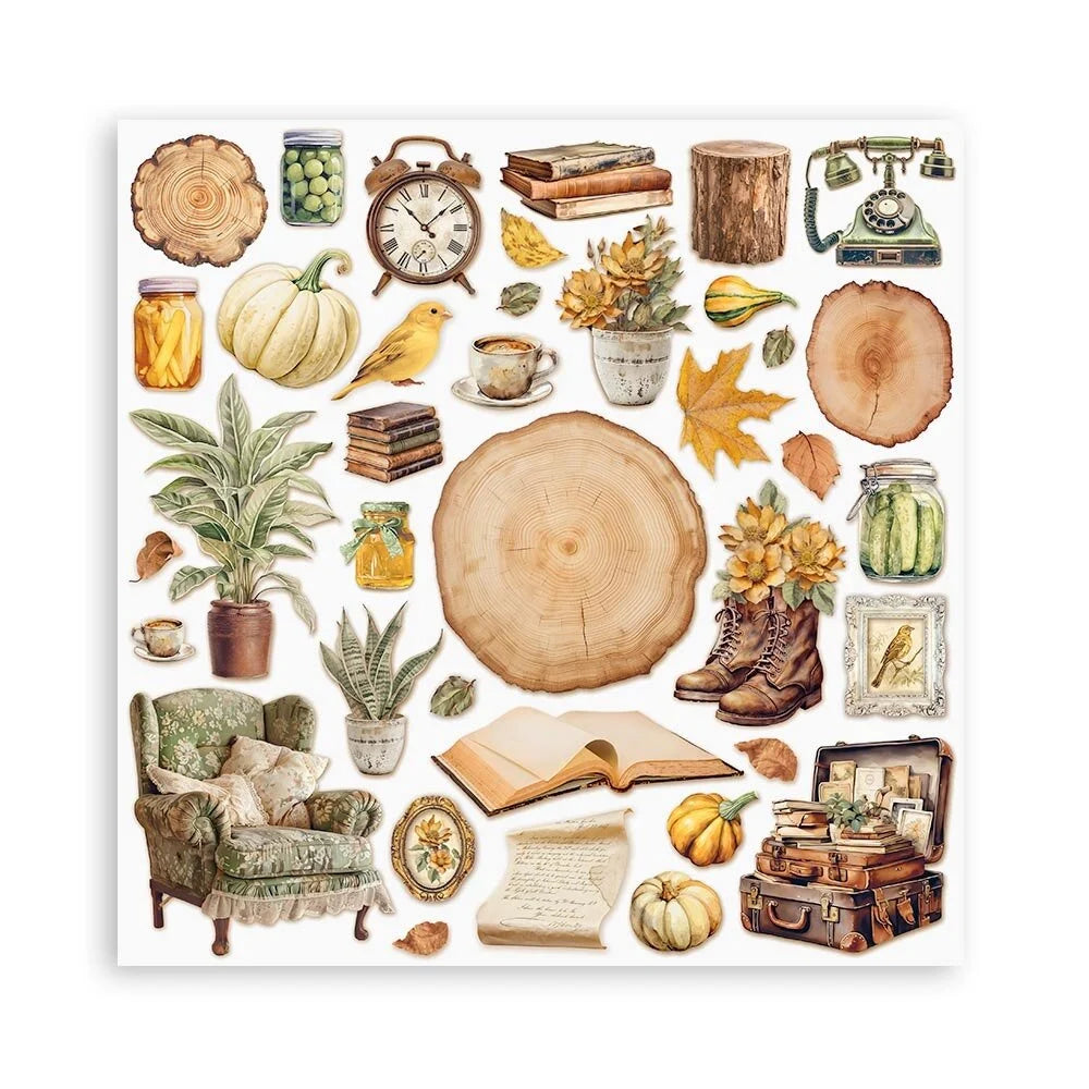 Scrapbook papier 20,3x20,3 cm Golden Harmony - Stamperia
