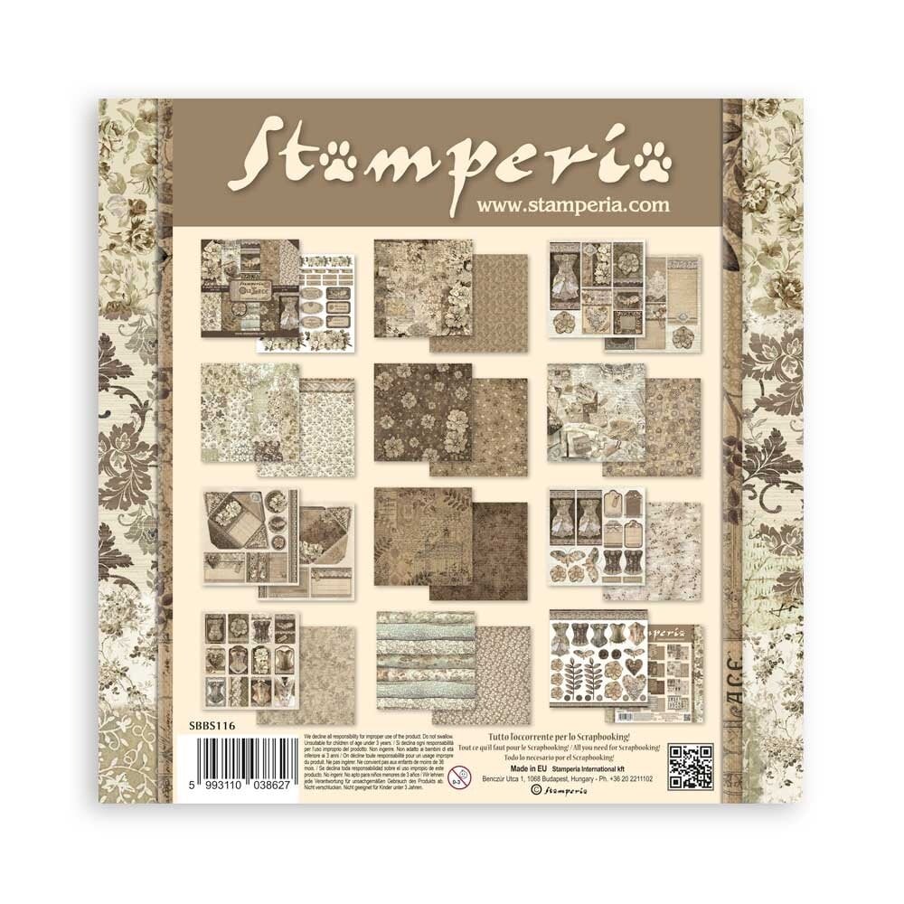 Scrapbook papier 20,3x20,3 cm Old Lace - Stamperia
