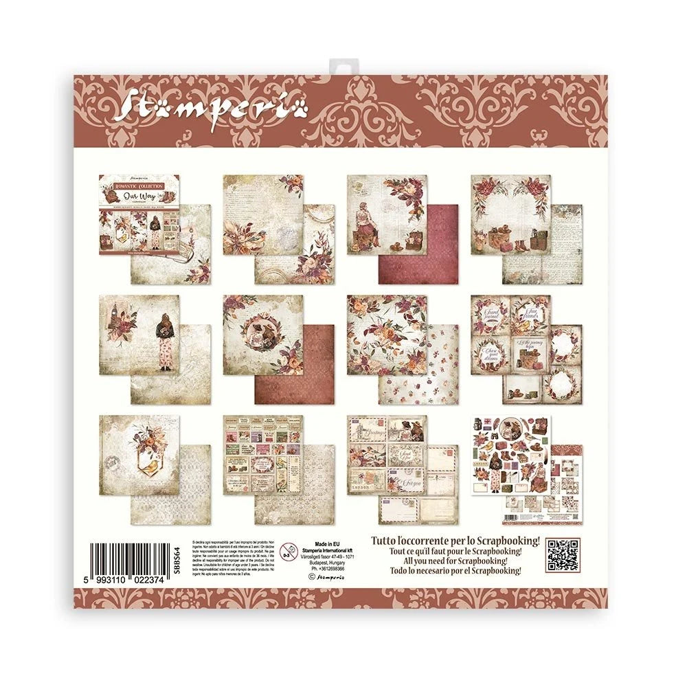 Scrapbook papier 20,3x20,3 cm Our Way - Stamperia