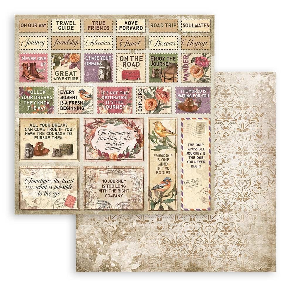 Scrapbook papier 20,3x20,3 cm Our Way - Stamperia