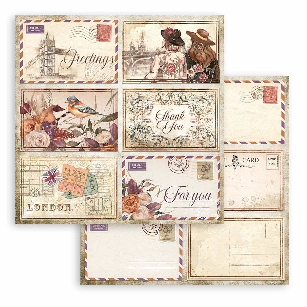 Scrapbook papier 20,3x20,3 cm Our Way - Stamperia