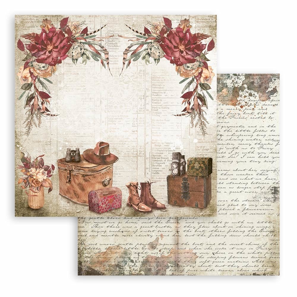 Scrapbook papier 20,3x20,3 cm Our Way - Stamperia