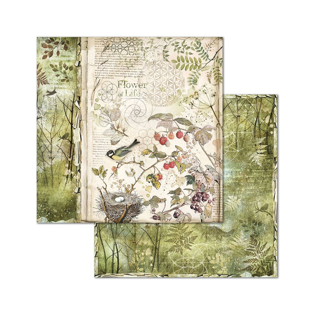 Scrapbook papier 20,3x20,3 cm Forest - Stamperia
