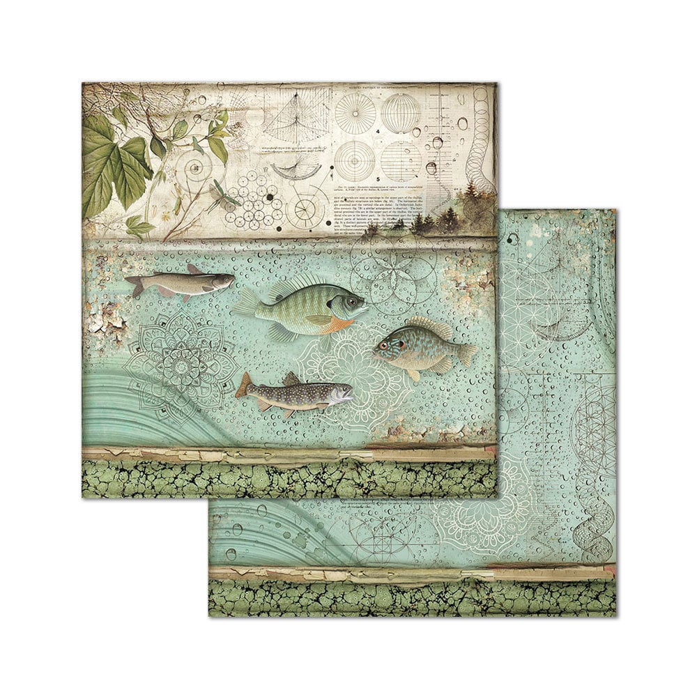 Scrapbook papier 20,3x20,3 cm Forest - Stamperia