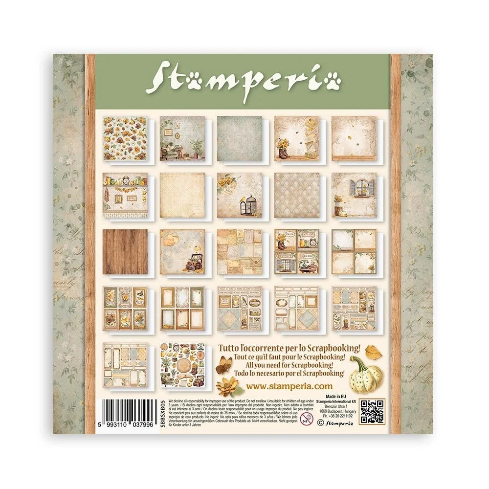 Scrapbook papier 20,3x20,3 cm eenzijdig Golden Harmony - Stamperia