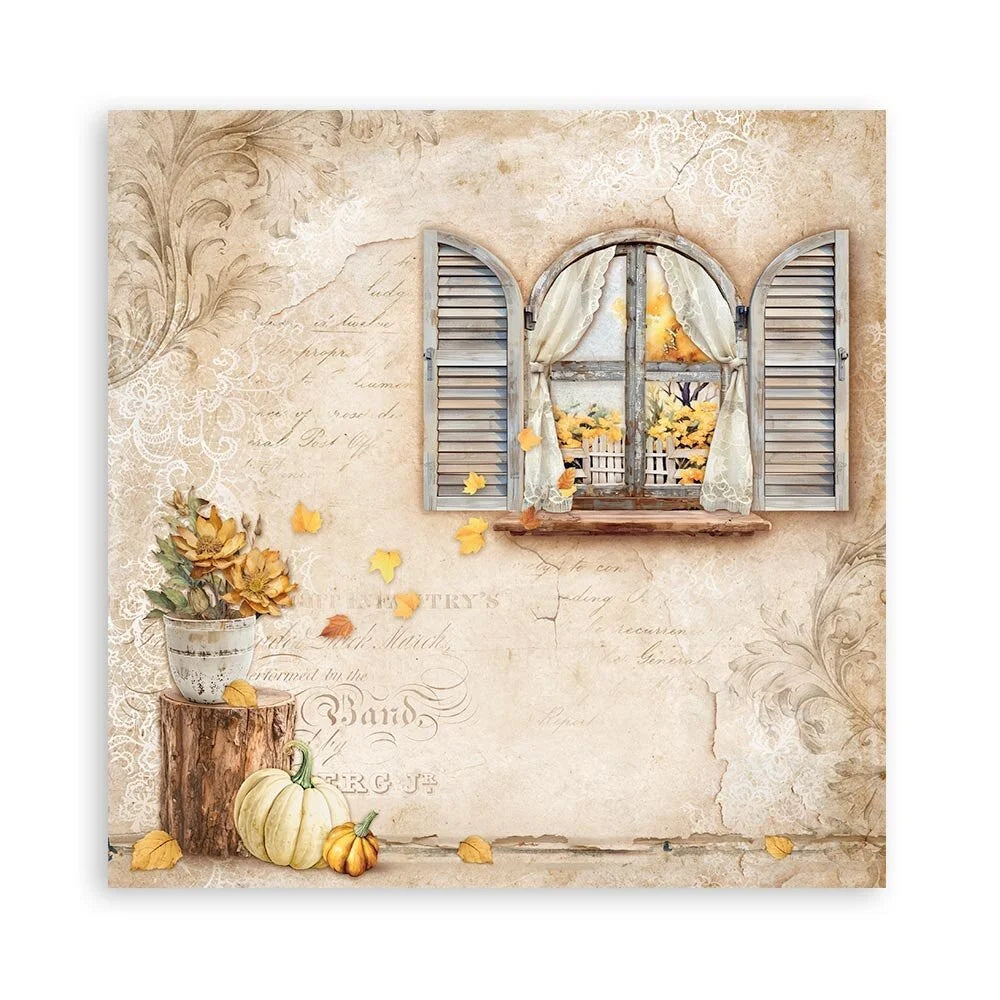 Scrapbook papier 20,3x20,3 cm eenzijdig Golden Harmony - Stamperia
