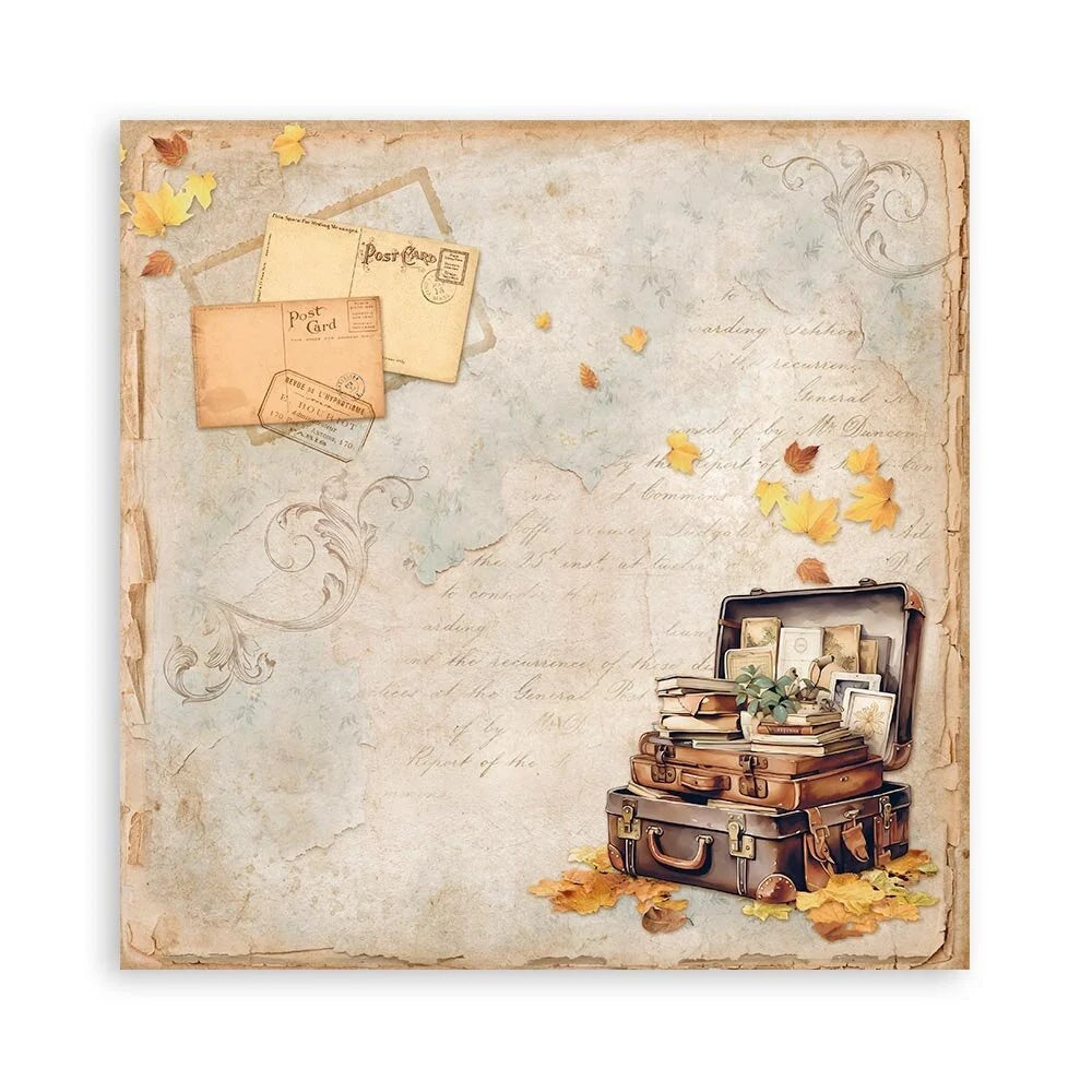 Scrapbook papier 20,3x20,3 cm eenzijdig Golden Harmony - Stamperia