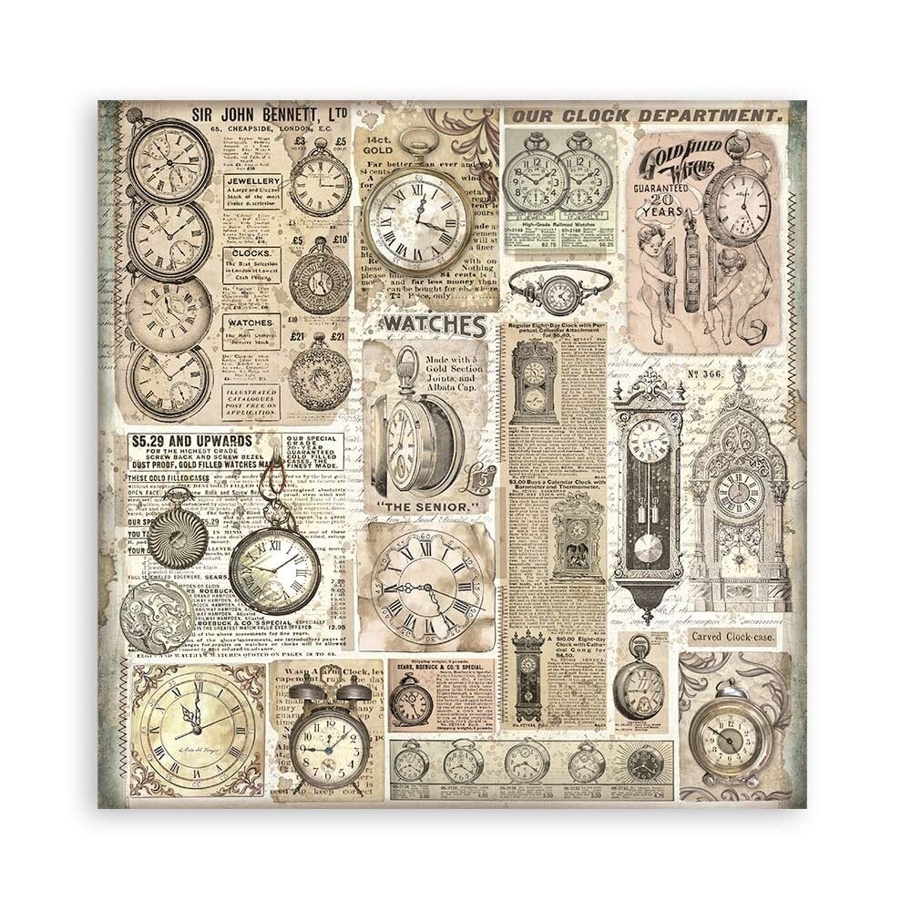 Scrapbook papier 20,3x20,3 cm eenzijdig Brocante Antiques - Stamperia