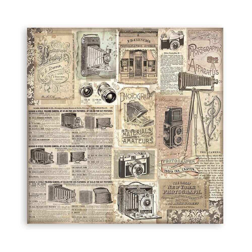 Scrapbook papier 20,3x20,3 cm eenzijdig Brocante Antiques - Stamperia