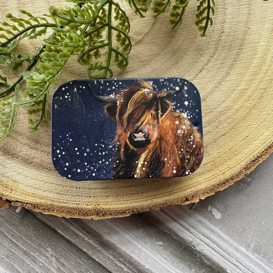 Mini blikje Highland Cow - Alex Clark