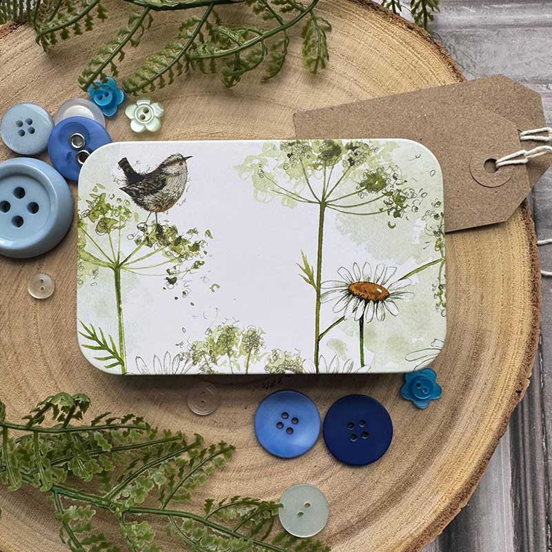 Cadeaublikje Wren and Daisies - Alex Clark