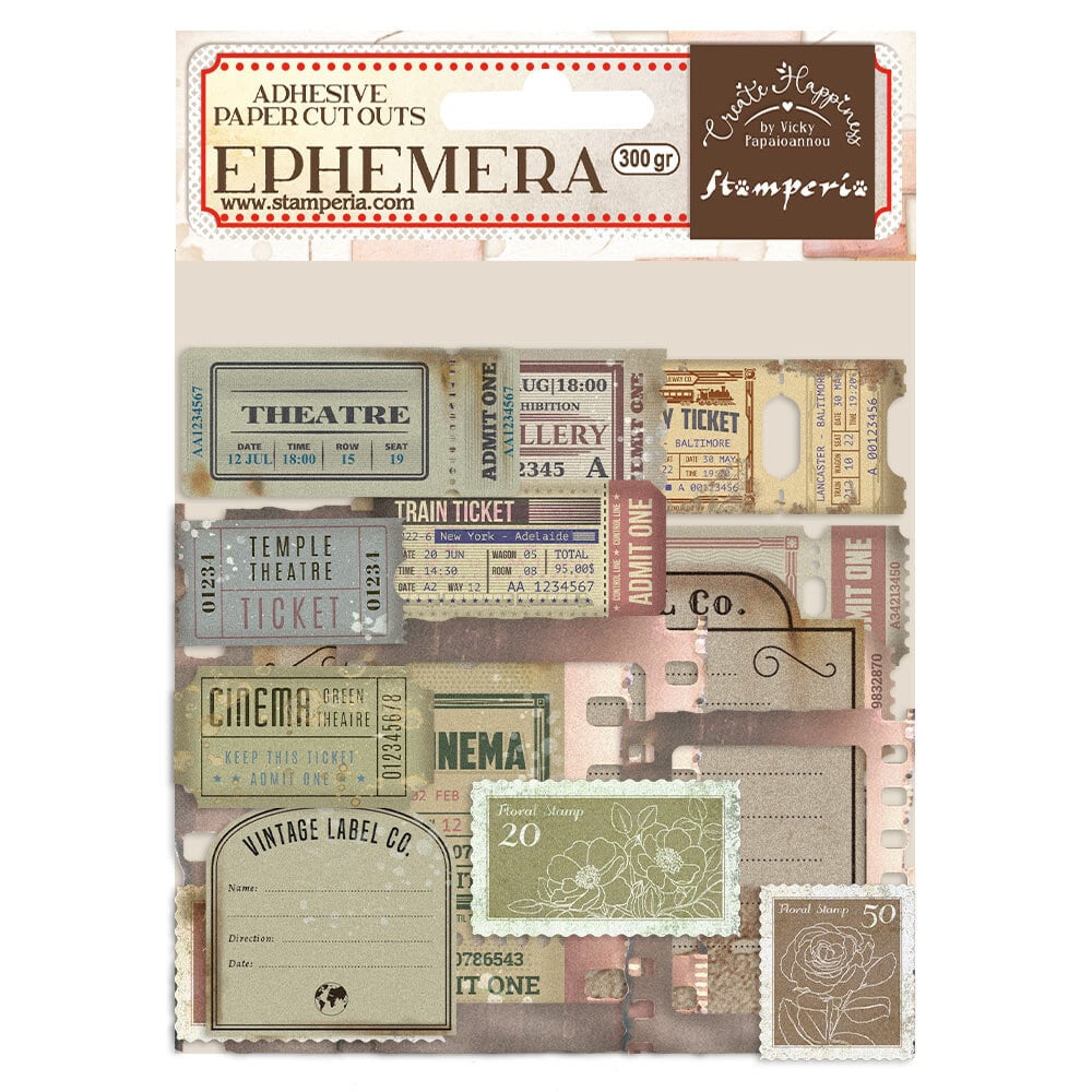 Tickets Ephemera Create Happiness - Stamperia