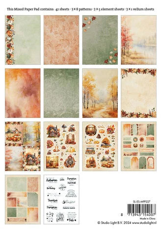 Mixed Paper Pad Essentials Amazing Autumn - Studio Light