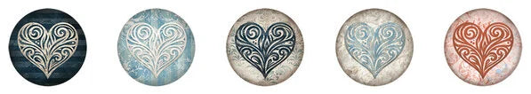 Stickers Vintage Heart - Studio Light