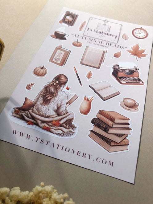 Stickervel Autumnal Reads - T's Stationery
