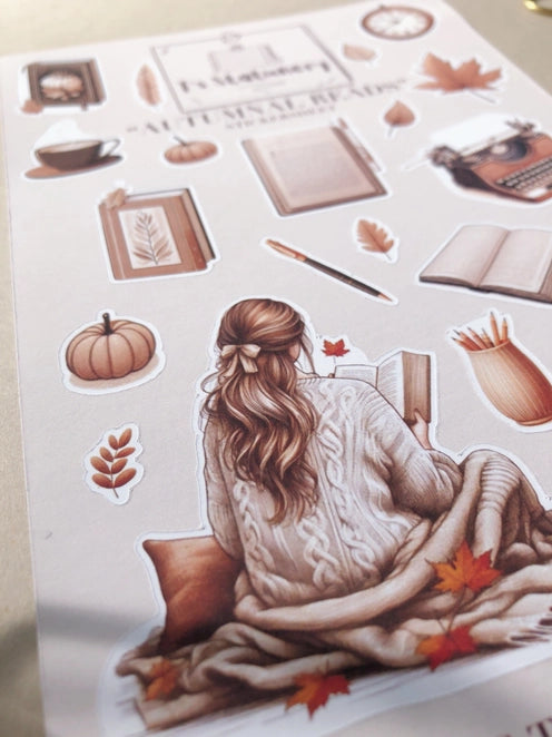 Stickervel Autumnal Reads - T's Stationery