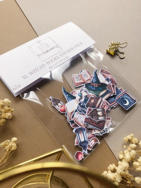Stickerpakket XL Witchy Books - T's Stationery