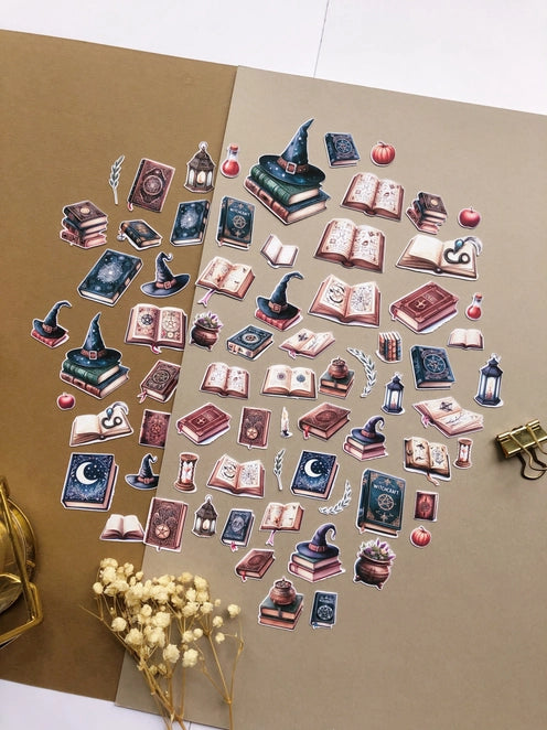 Stickerpakket XL Witchy Books - T's Stationery