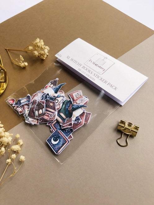 Stickerpakket XL Witchy Books - T's Stationery