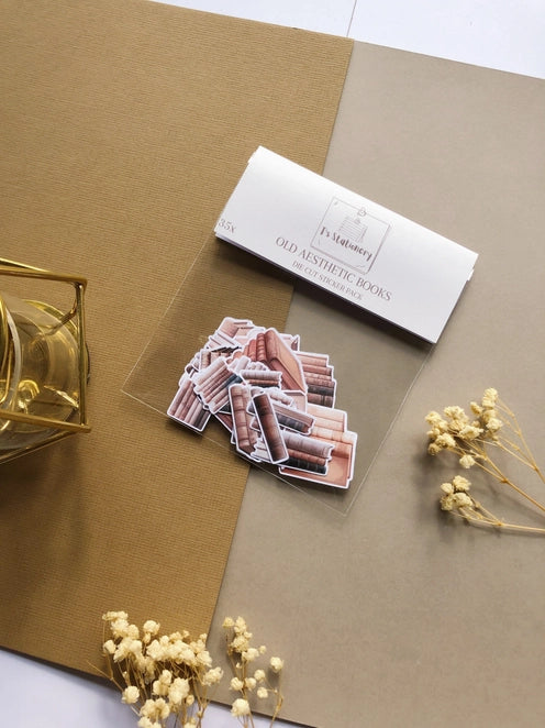 Stickerpakket Old Aesthetic Books - T's Stationery