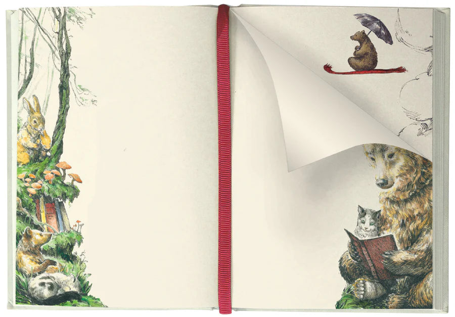 Geïllustreerd notitieboek Flying Bear - Roger la Borde