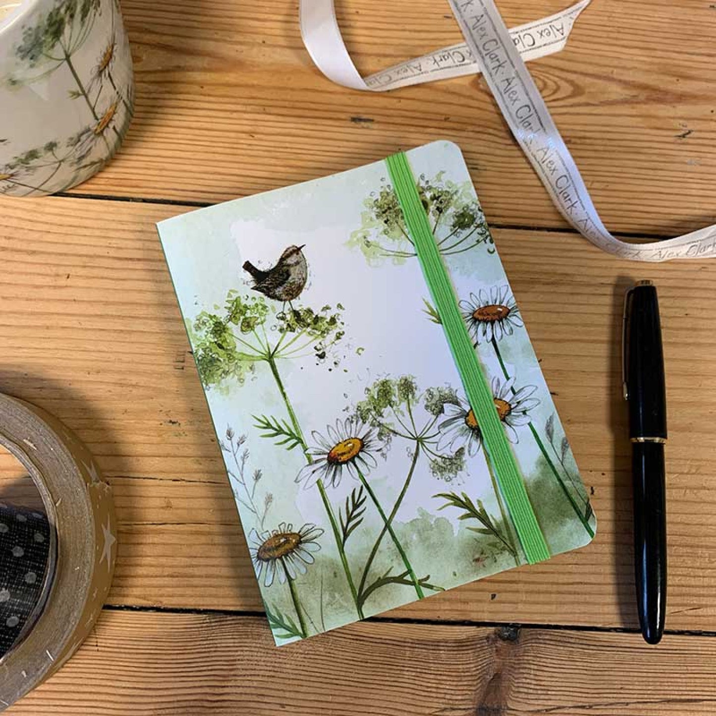 Chunky notitieboekje Wren and Daisies - Alex Clark