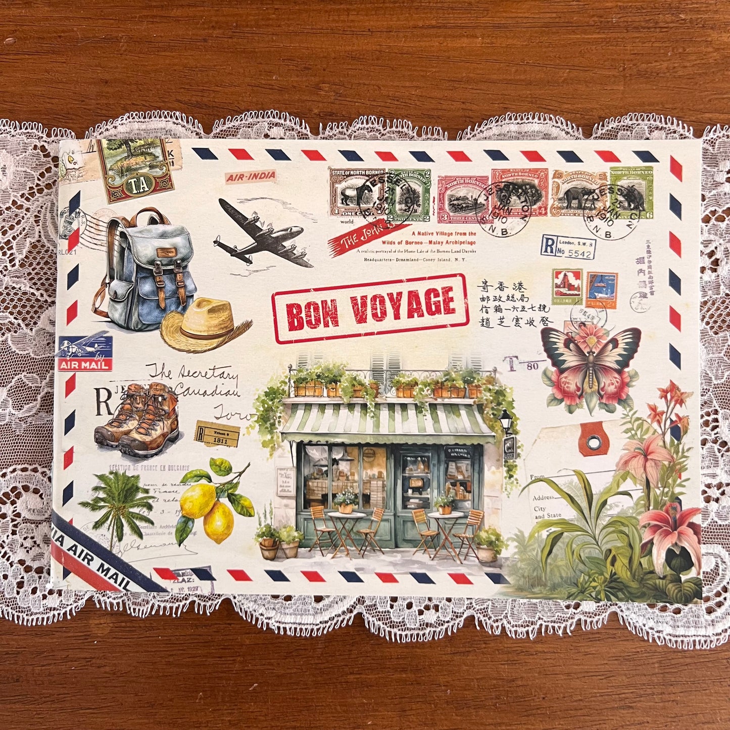 Geïllustreerd notitieboekje Bon Voyage - Gwenaëlle Trolez Créations
