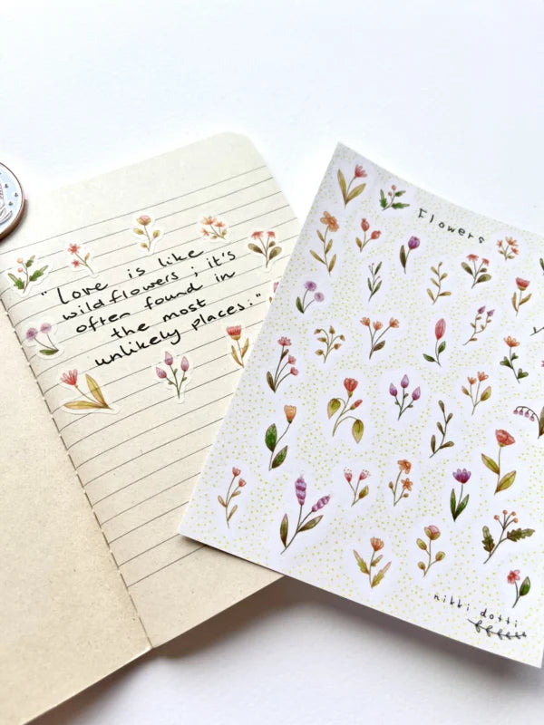 Stickervel Flowers - Nikki Dotti