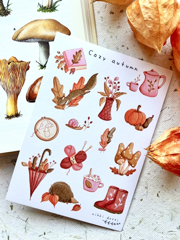 Stickervel Cozy Autumn - Nikki Dotti