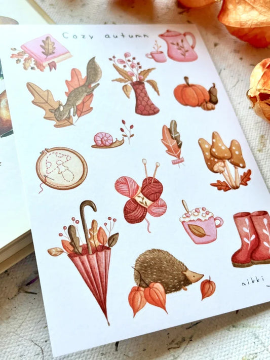 Stickervel Cozy Autumn - Nikki Dotti