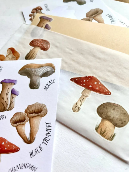Stickervel Mushrooms - Nikki Dotti