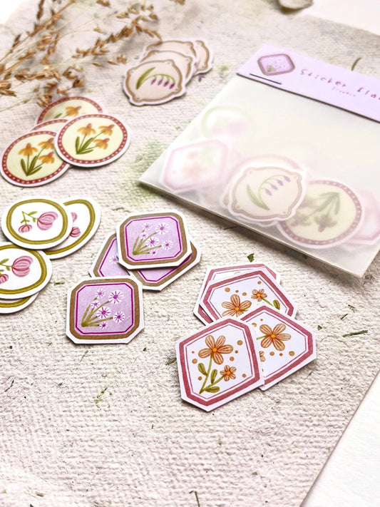Sticker Flakes Flowers - Nikki Dotti