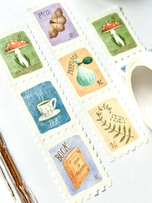 Postzegel washi tape Cozy - Nikki Dotti