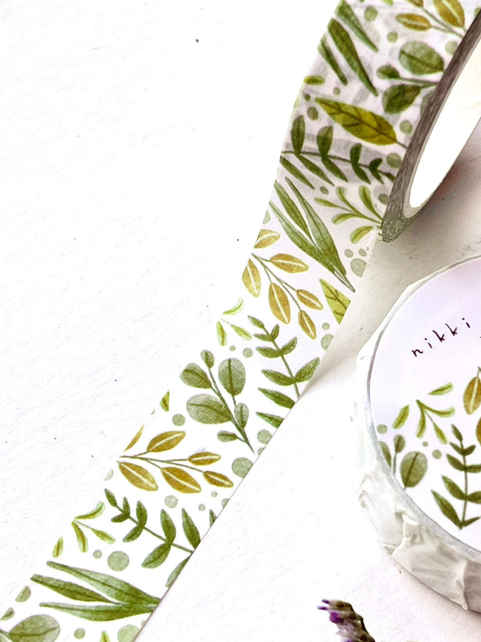 Washi tape Leaves - Nikki Dotti