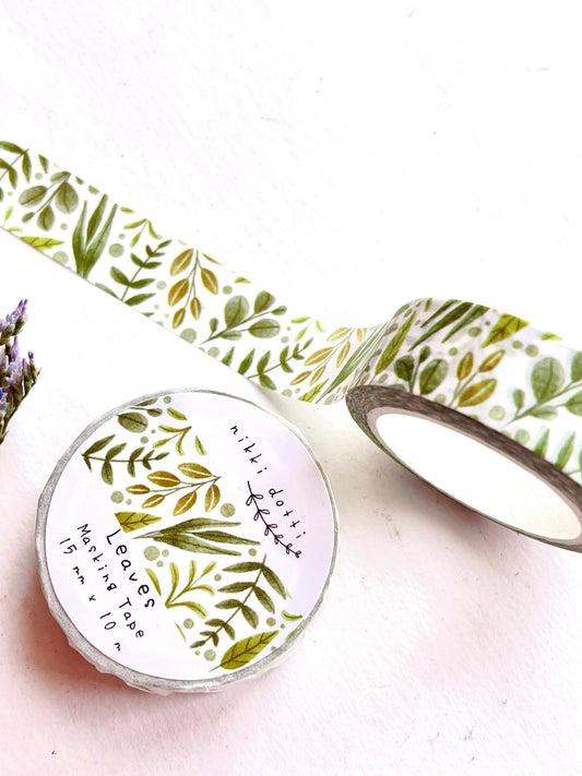 Washi tape Leaves - Nikki Dotti