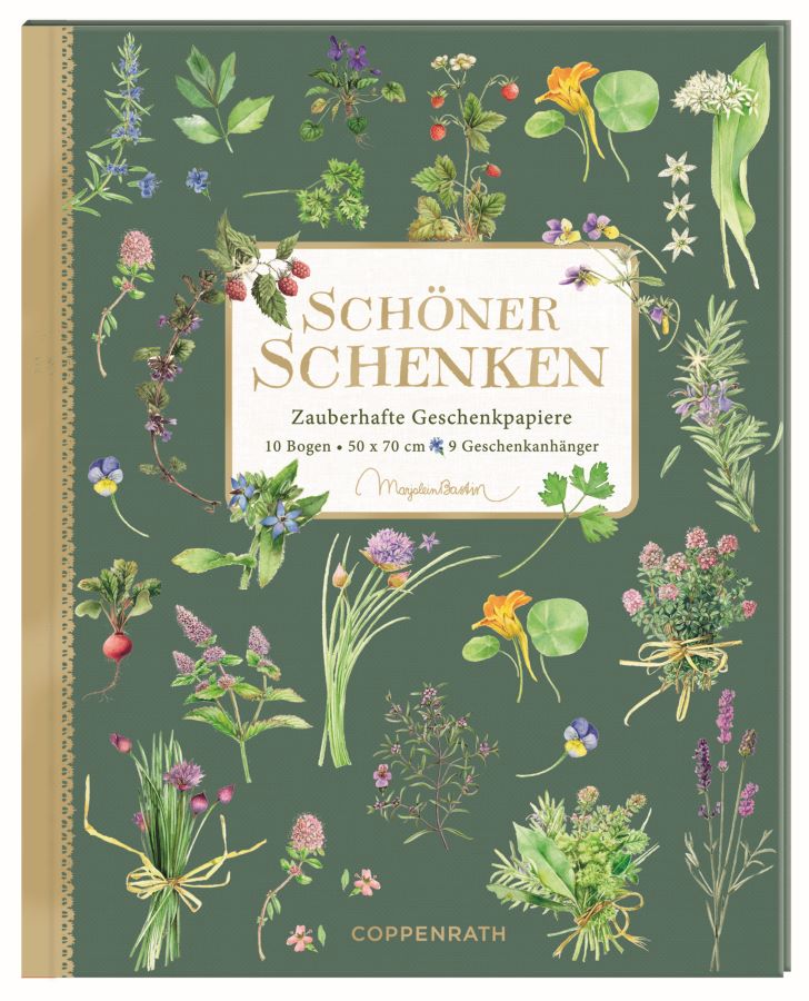 Cadeaupapier Marjolein Bastin Groen - Coppenrath