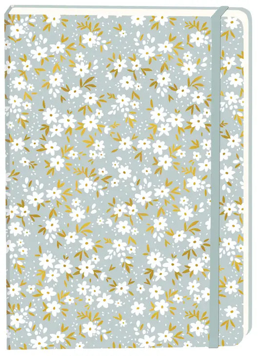 Notitieboek blauwe bloemetjes - Hartung