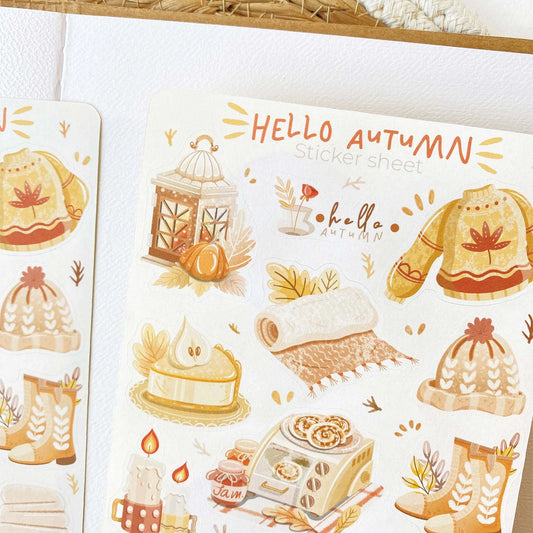 Stickervel Autumn in my Heart - Hello Autumn - LETTOOn