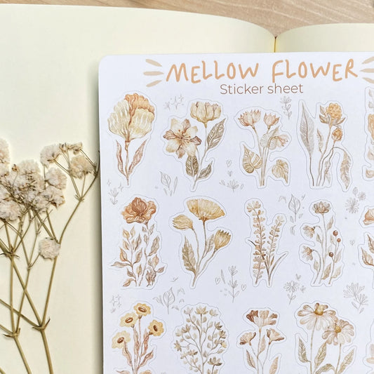 Stickervel Mellow Flower - LETTOOn