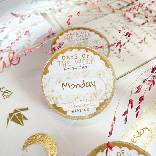 Washi tape Days of the Week - LETTOOn