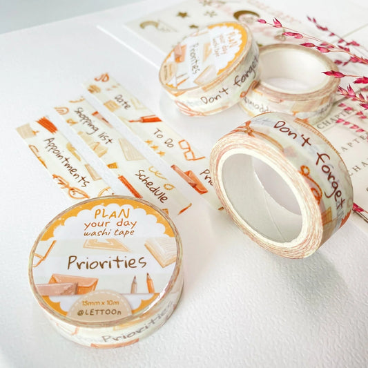 Washi tape Plan Your Day - LETTOOn