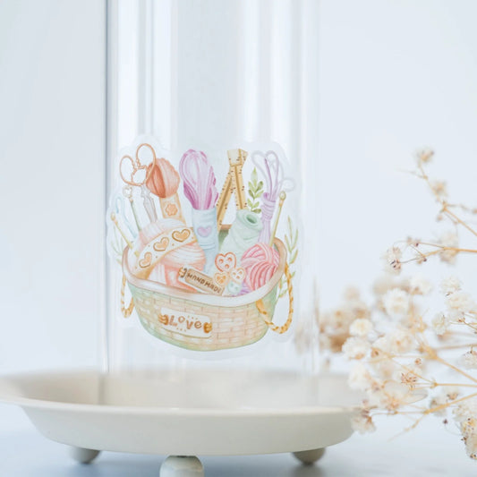 Vinyl sticker Knitting Basket - LETTOOn