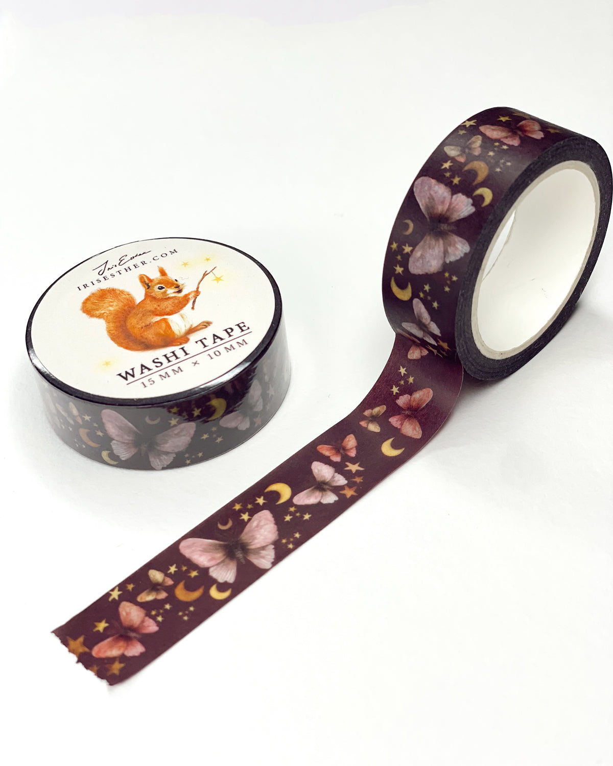 Washi tape Moonlit Moths - Iris Esther