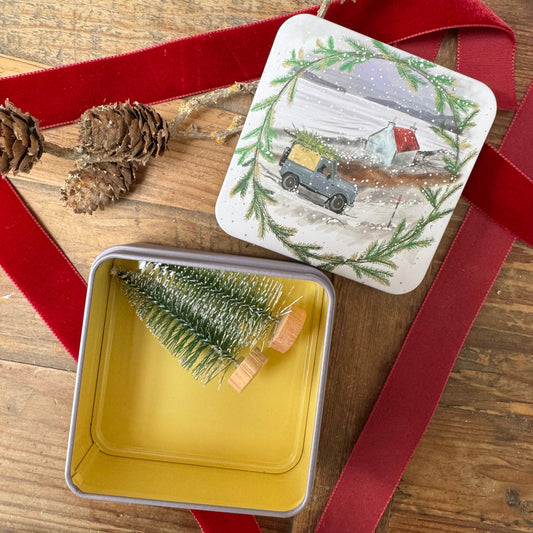 Vierkant blikje Driving home for Christmas - Alex Clark