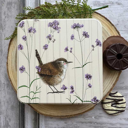 Vierkant blik Large Wren and Verbena - Alex Clark