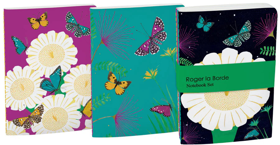 Set A6 notitieboekjes Night Flower - Roger la Borde
