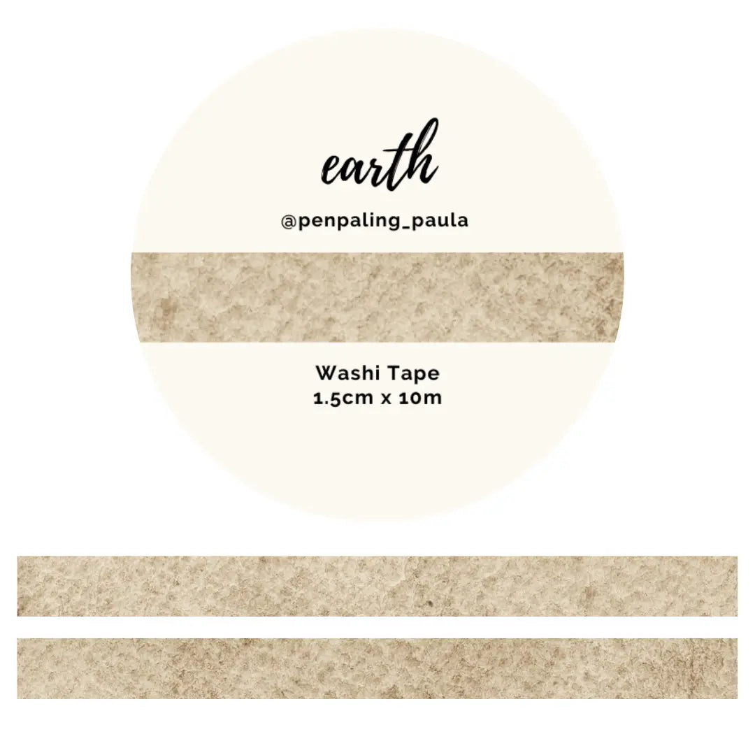 Washi tape Earth - Penpaling Paula
