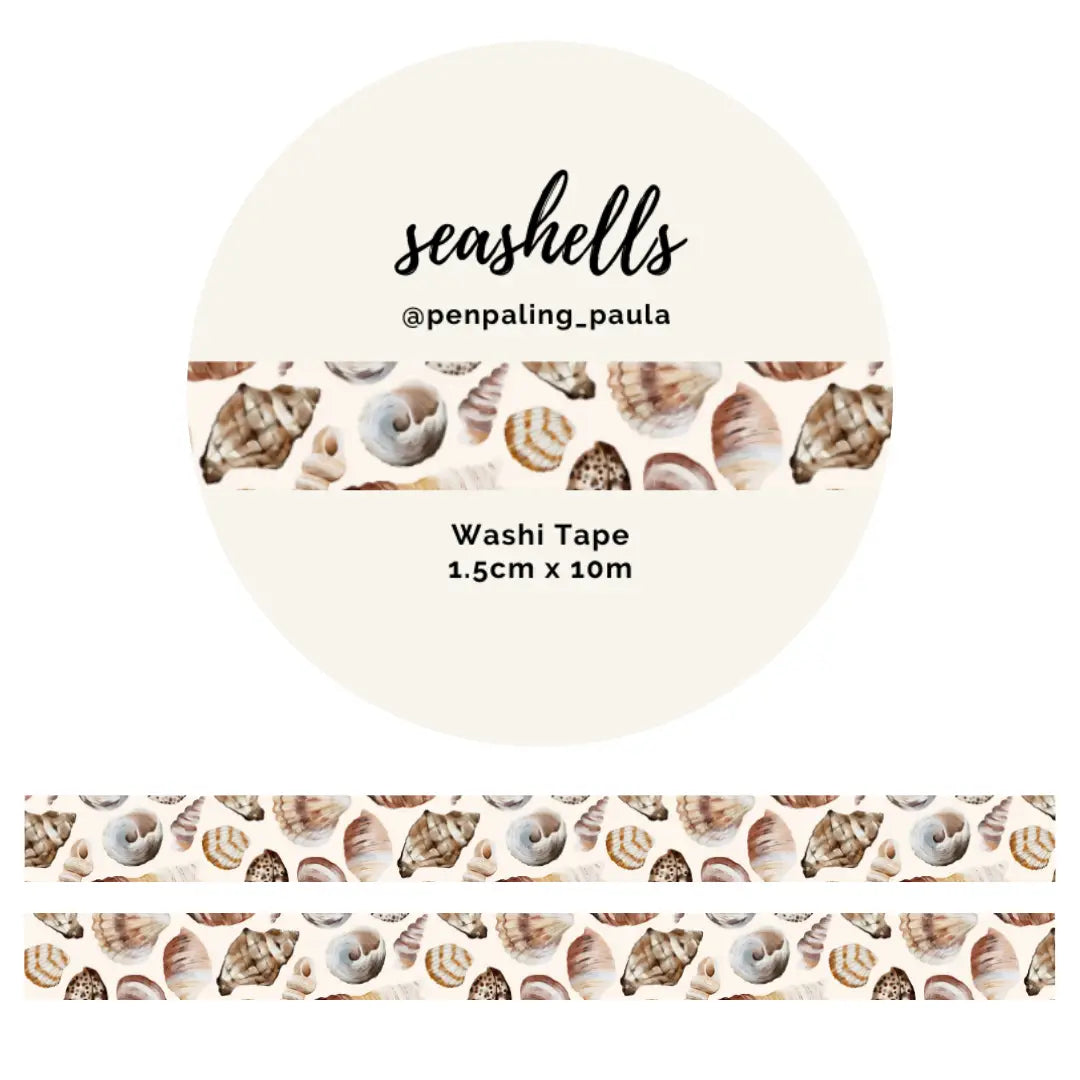 Washi tape Seashells - Penpaling Paula